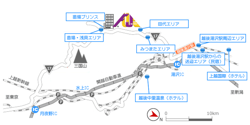 宿泊エリアマップ