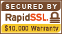 SECURE BY RapidSSL